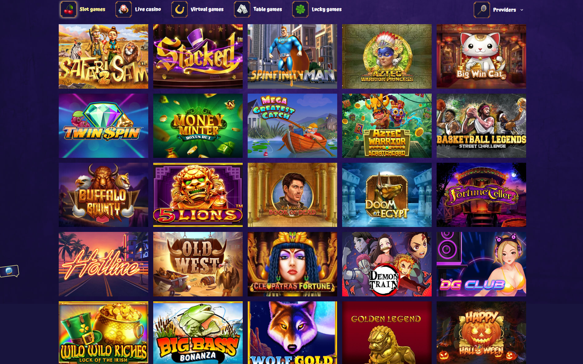 Damslots Casino Games