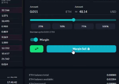 how to short on FTX hit 'margin sell' on the trade screen