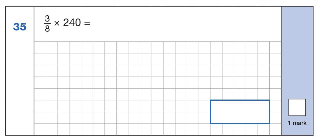 Arithmetic paper 1 2025 - question 35