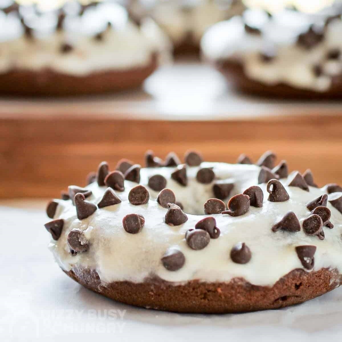 Baked Chocolate Donuts with Glaze , Dessert Ideas For Family Dinner