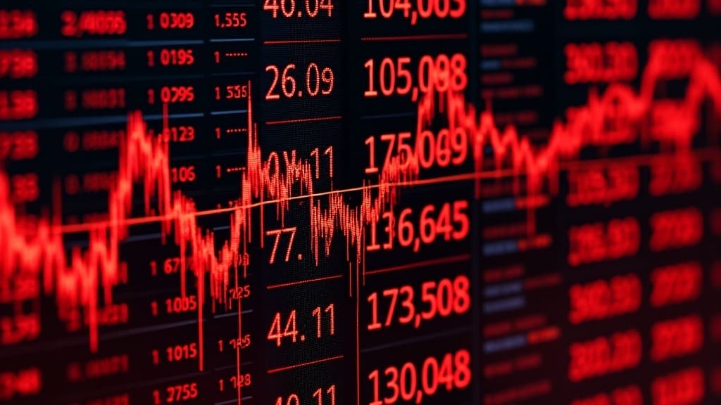 A visual representation of the Flash Crash, showcasing the rapid decline in stock prices.