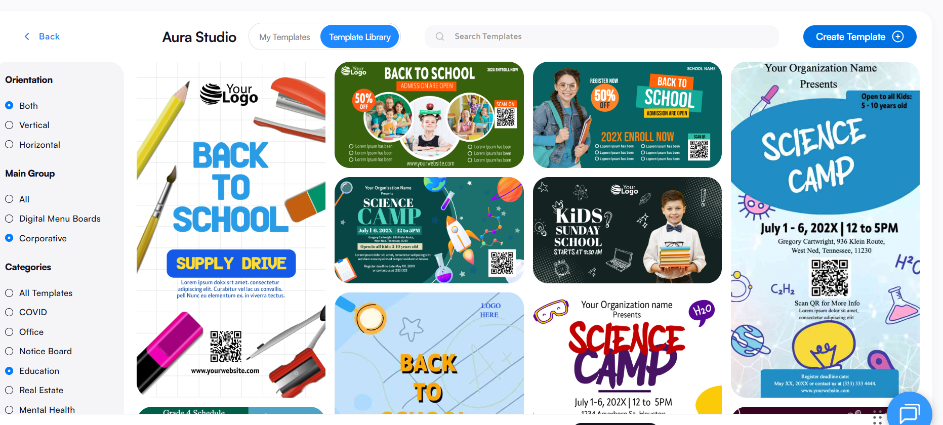 templates 