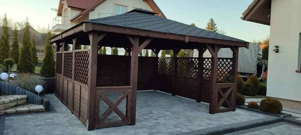 impregnacja drewna - pielęgnacja altany ogrodowej zimą