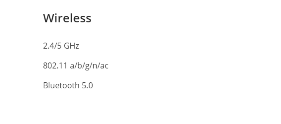 Wi fi 802.11 a/b/g/n/ac