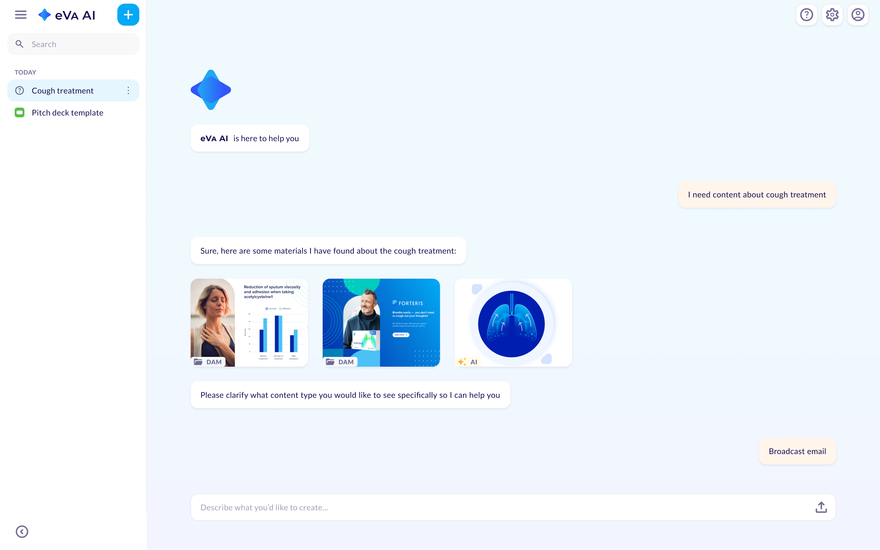 eVa AI tool
