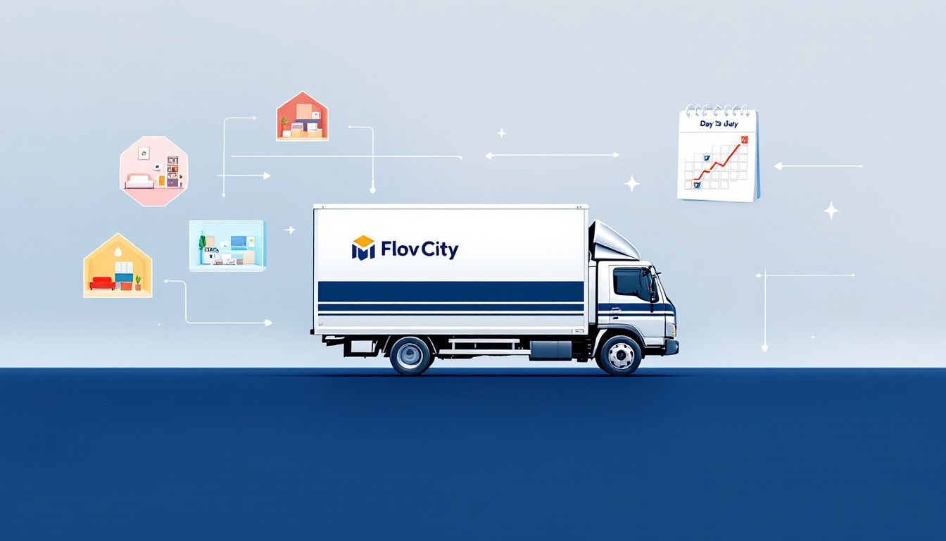 A visual representation of comprehensive moving and storage services.
