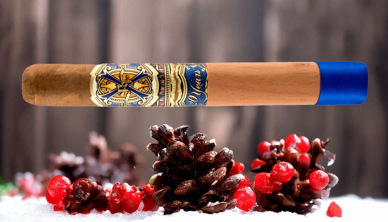 A festive celebration for the Opus X 20th Anniversary with cigars and decorations.