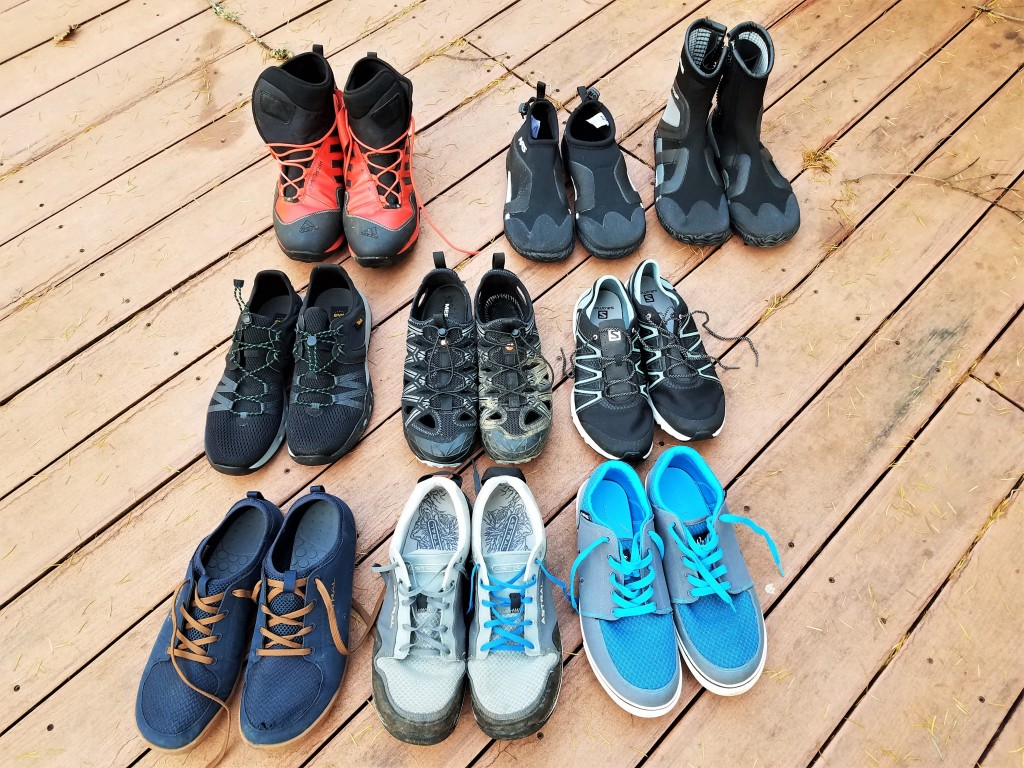 paddle board shoe options