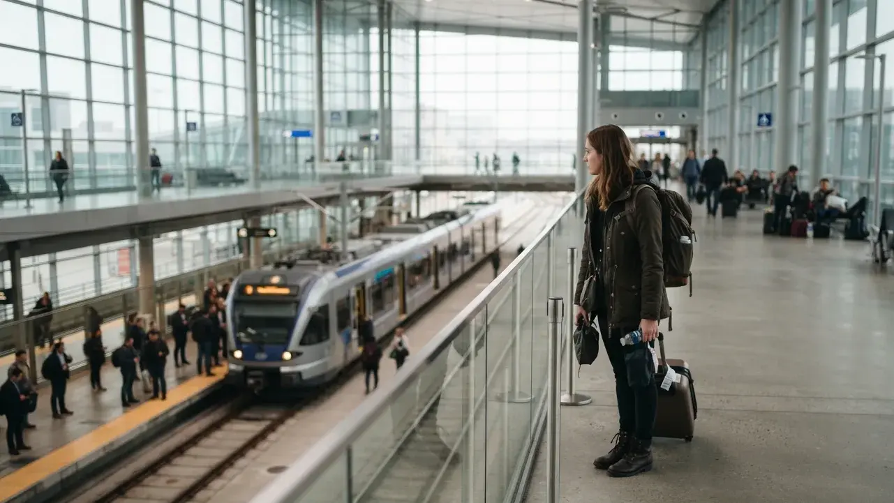 Building a visa file for flight in and train out itinerary