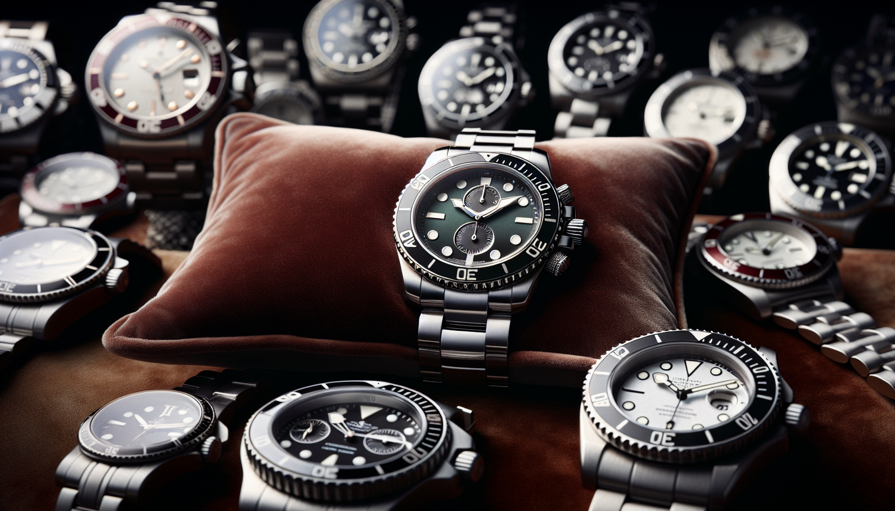 Variety of different Rolex watch models