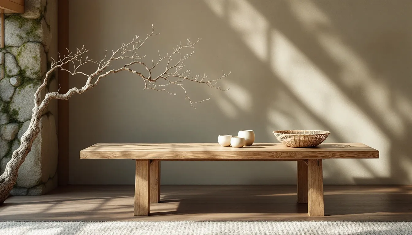 An artistic representation of the beauty of imperfection in wabi sabi decor.