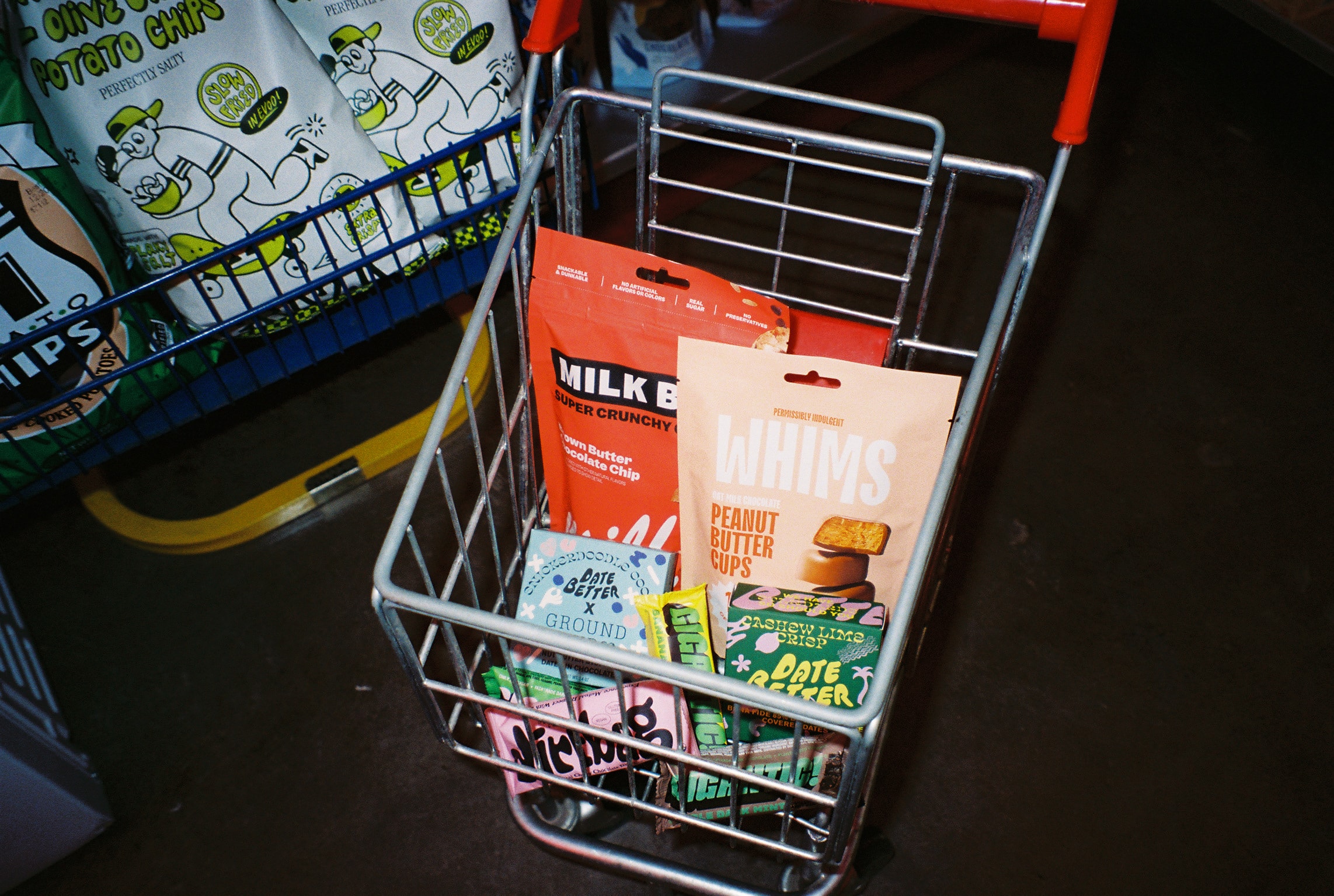 A perfect market haul, all the best healthy snacks in one basket. 