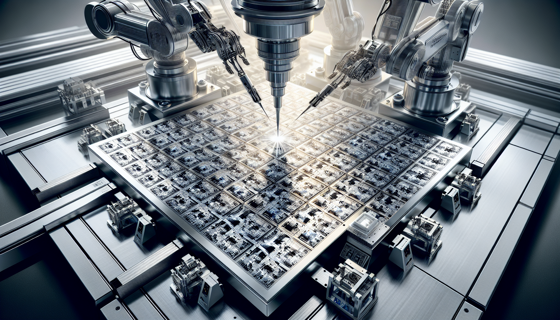 Illustration of wafer testing stage