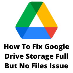 Why my Google Drive is full but no files?