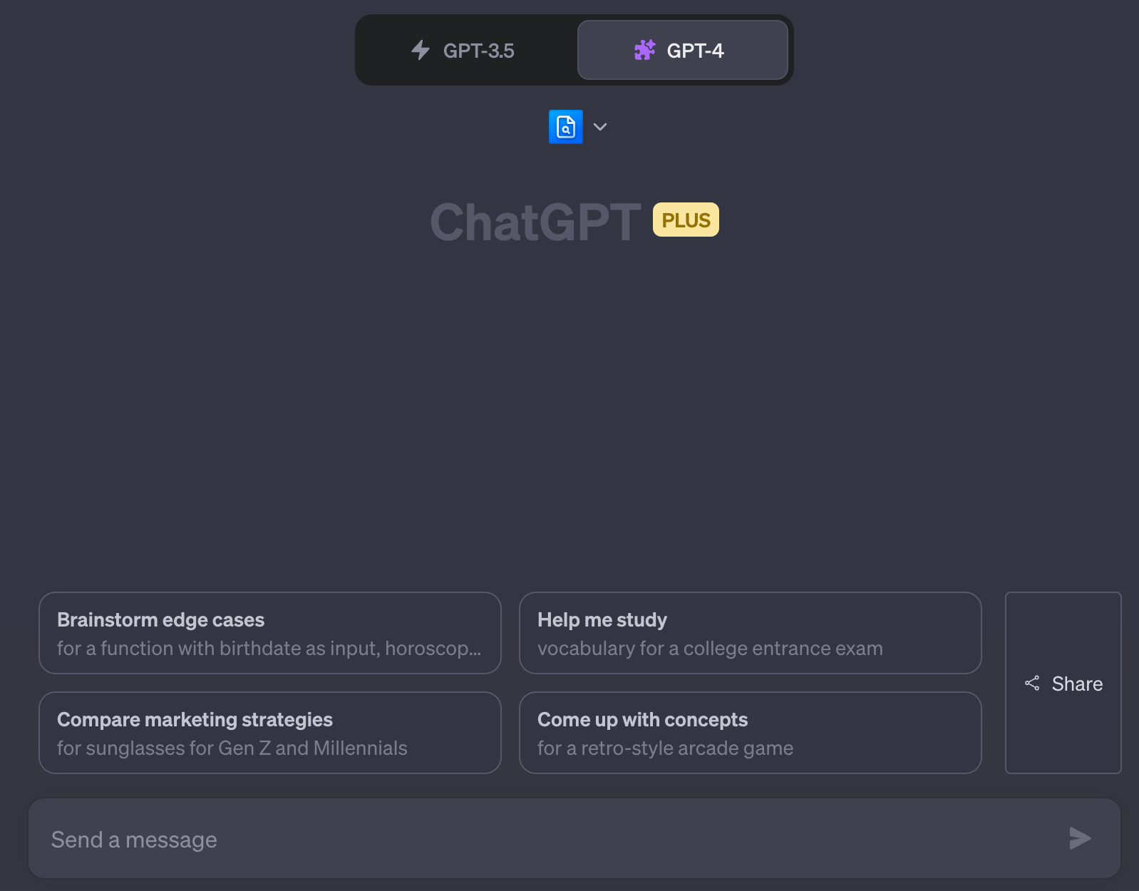 screenshot from ChatGPT