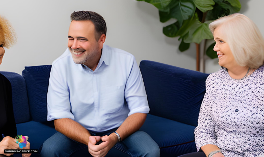 An older couple getting therapy 