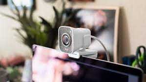 external webcam on a laptop