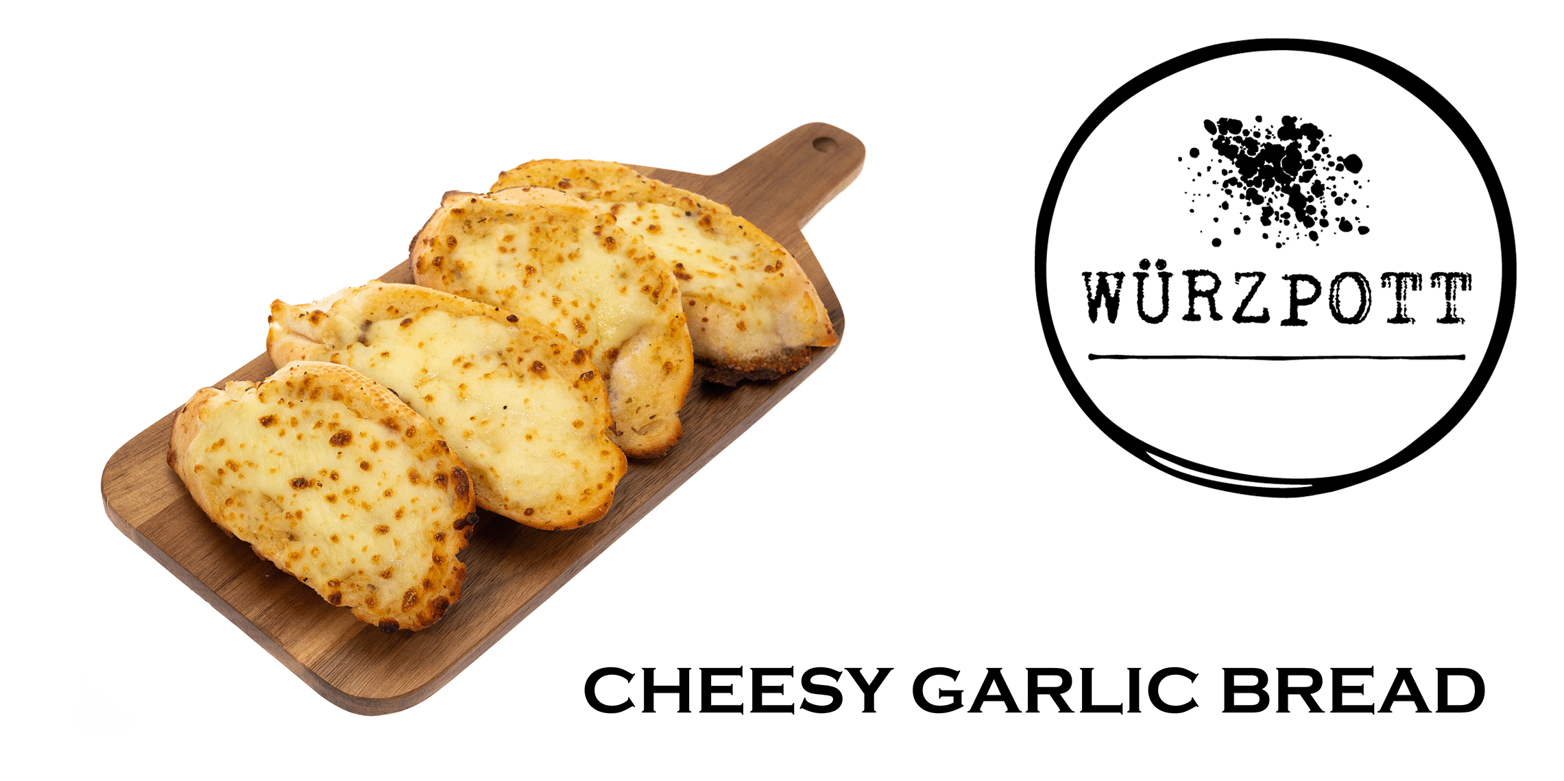 Wurzpott Cheesy Garlic Bread with Italian Seasoning
