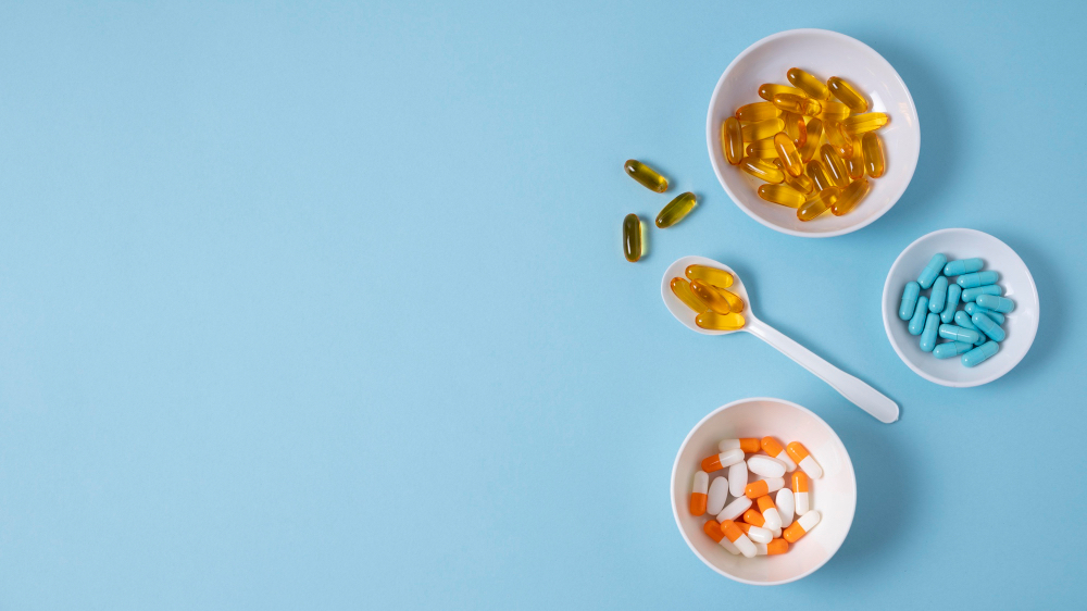 Os suplementos de vitaminas podem ser usados para aumentar a imunidade infantil. Fonte da imagem: Freepik.