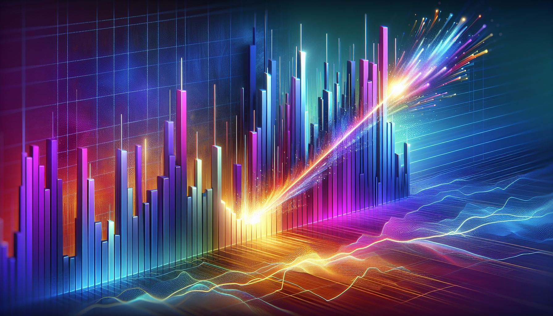 A chart showing the opening range breakout