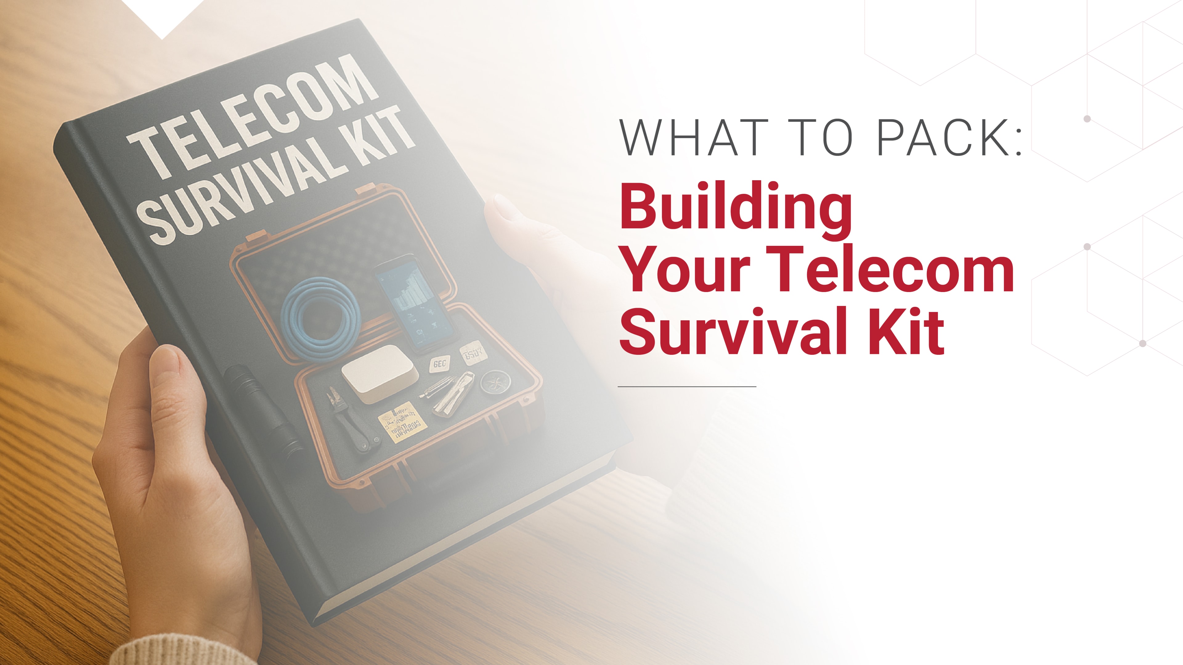 A person reviewing the packing list of things that they need to perform a comprehensive telecom audit.