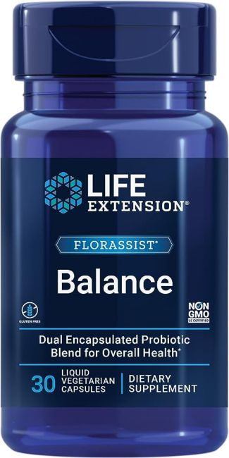 Florassist Balance, probiótico da Life Extension. Fonte da imagem: Amazon