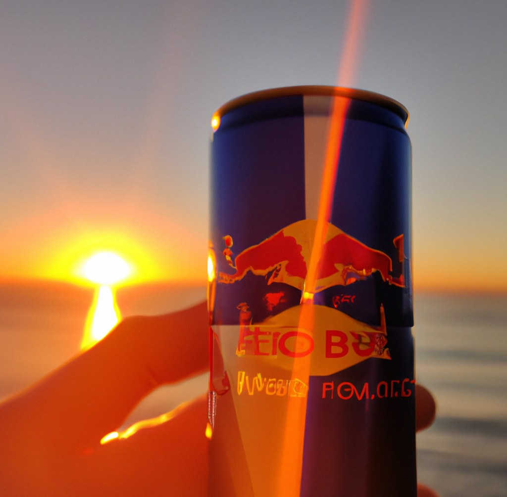 Tequila sun rise with red bull