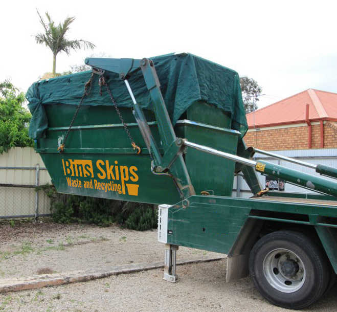 Delivery of a range skip bins