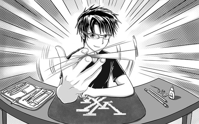 spin pen, manga, anime