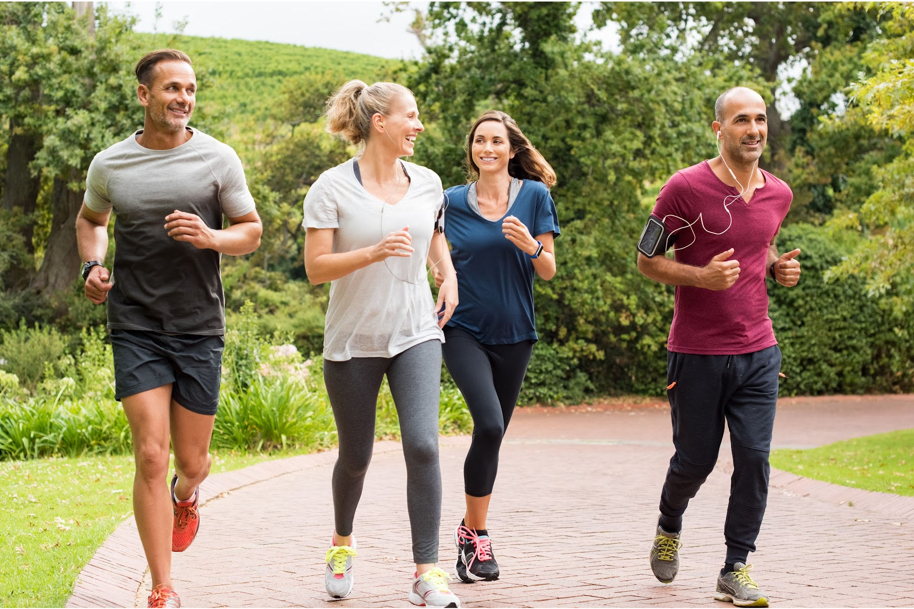 Runners, Group Running, Running Together