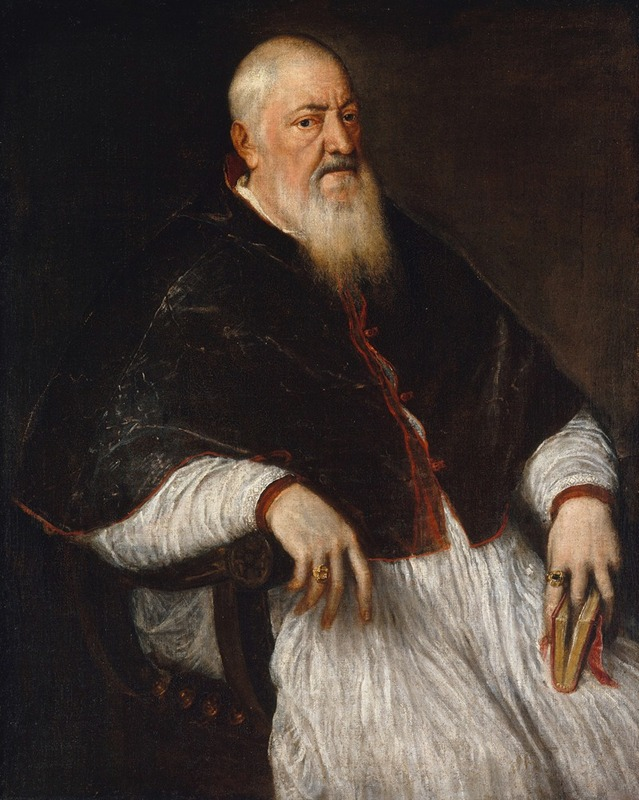 white paint gum arabic Filippo Archinto (born about 1500, died 1558), Archbishop of Milan (mid-1550s) Titian (Italian, c. 1488-1576)