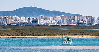 Algarve region in summer with its hot temperatures and long days