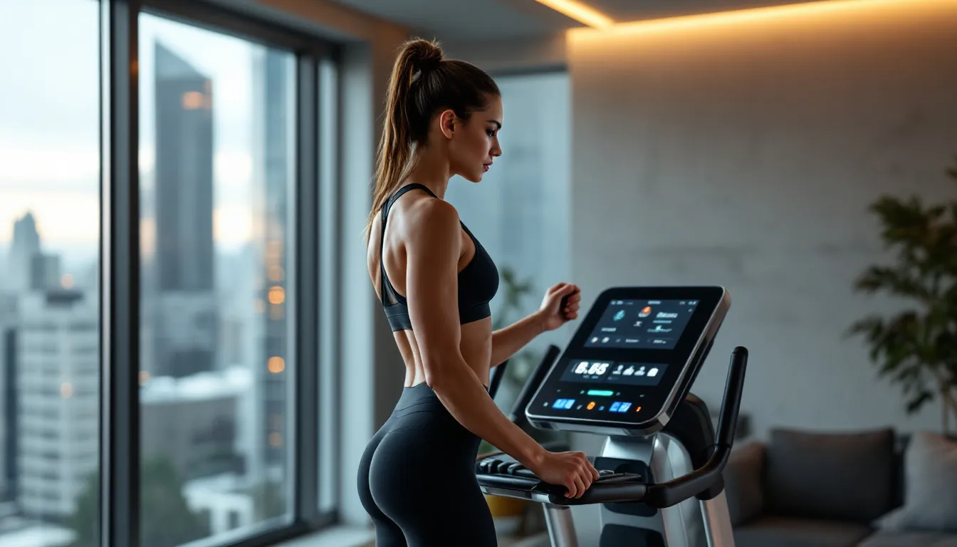 An individual performing exercises on a total gym machine.