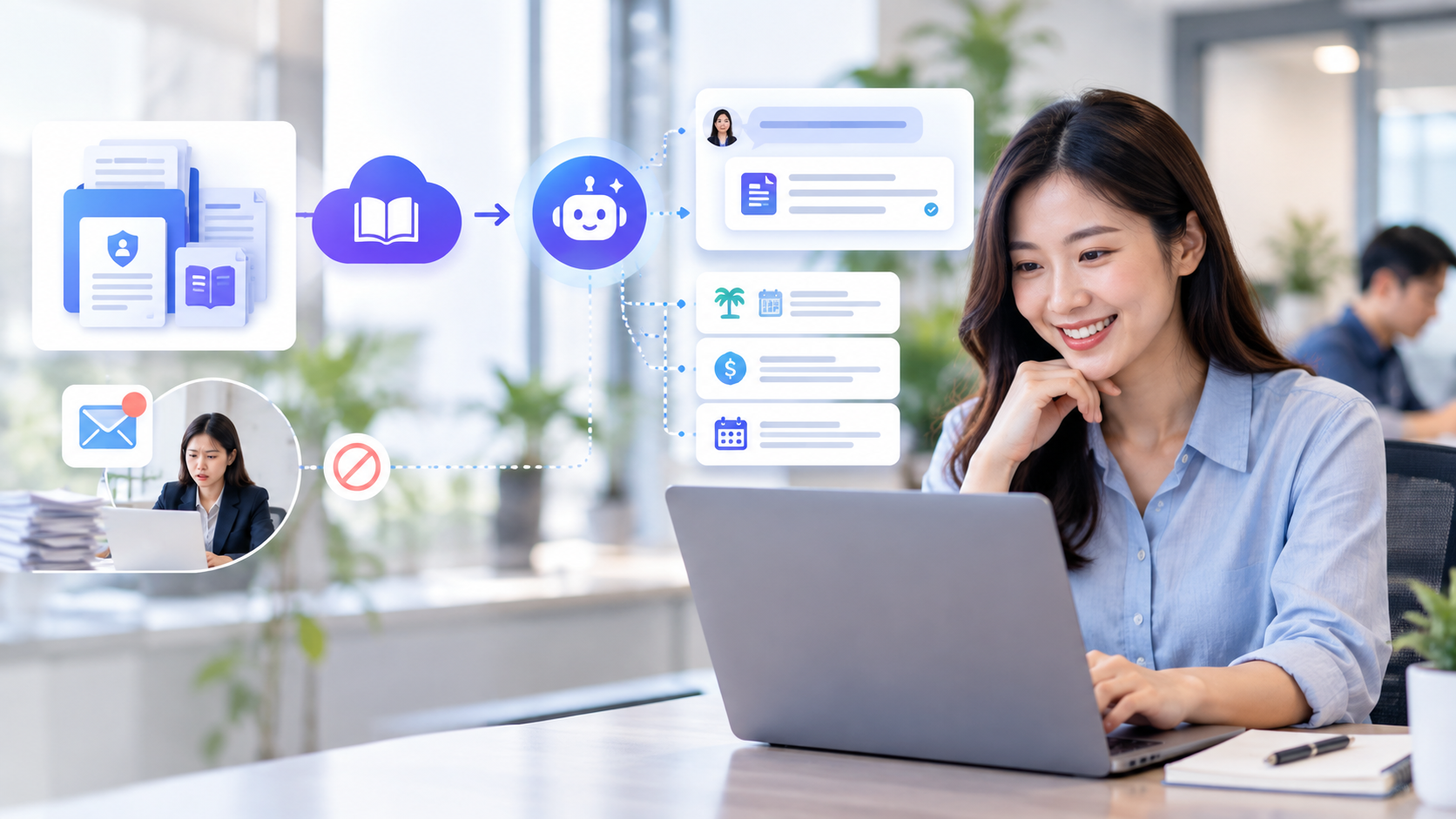 HR teams can use searchable HR policies, employee information, documents, and procedures to provide clear guidance and improve the employee experience.