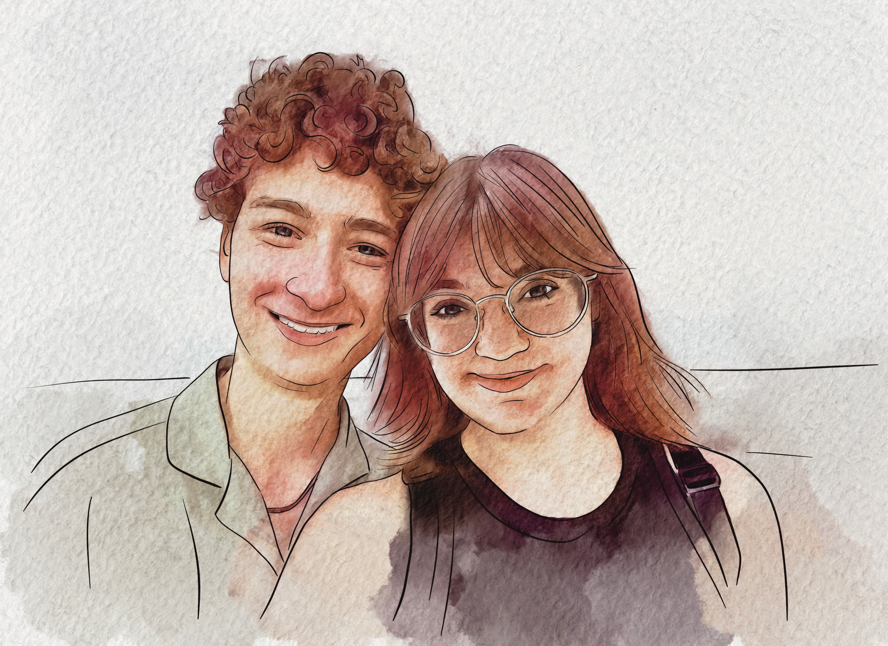 Personalized gifts featuring hand painted portraits.