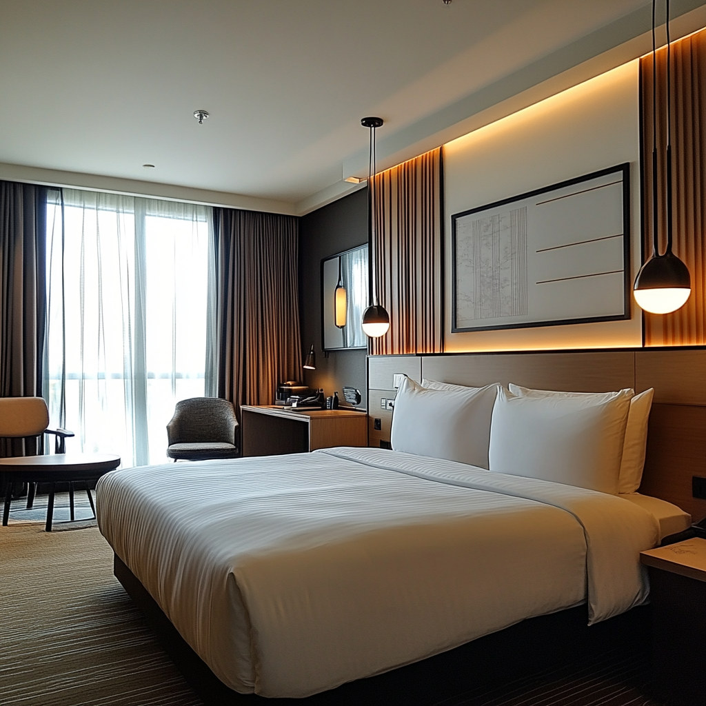A comfortable hotel room showcasing travel hacks for a great stay.