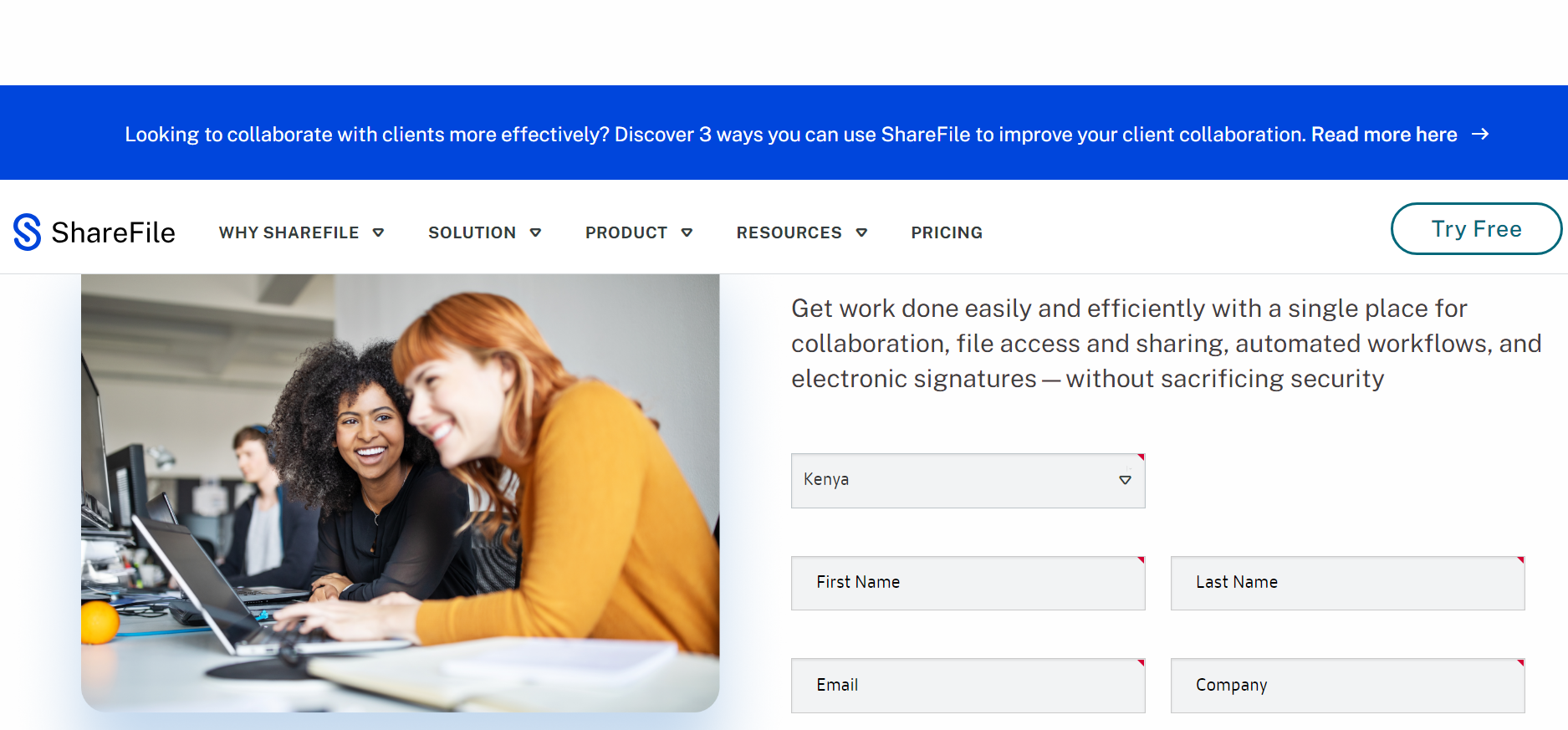 ShareFile unlimited storage - file sharing sites