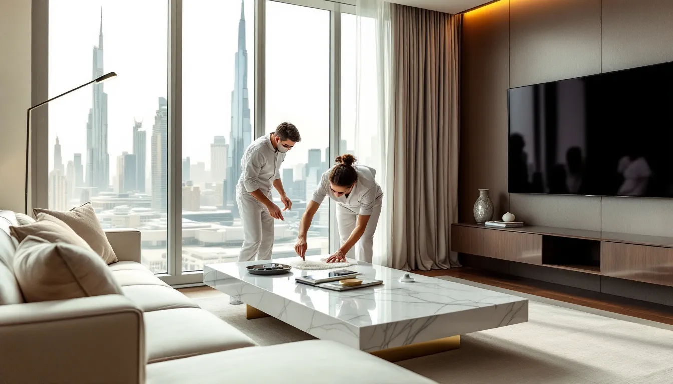 A clean and organized home environment showcasing deep cleaning services in Dubai.