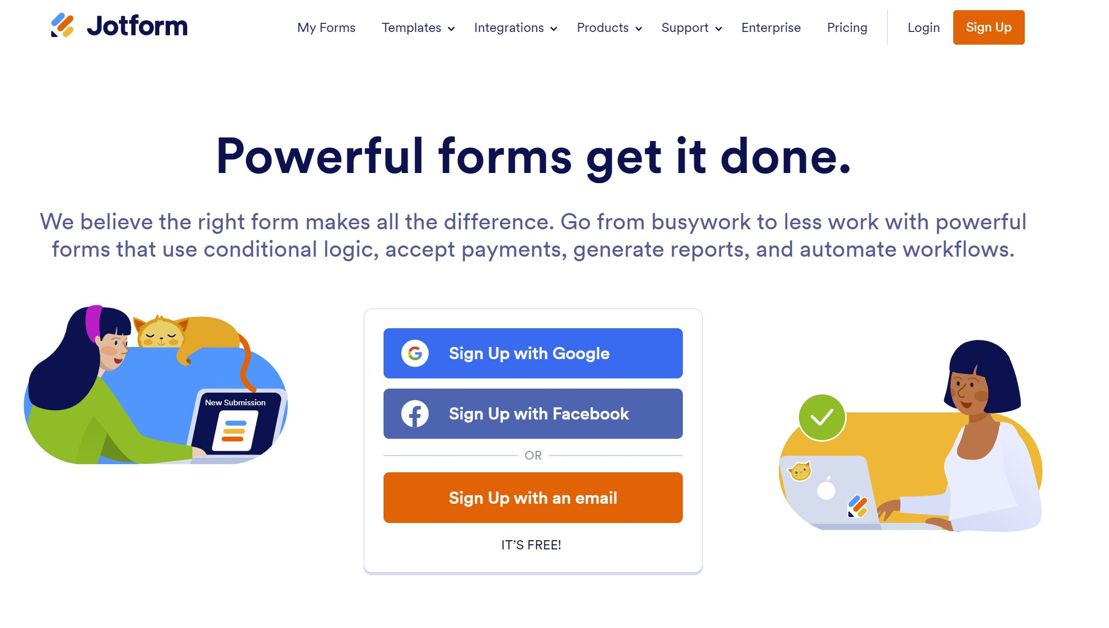 jotform homepage