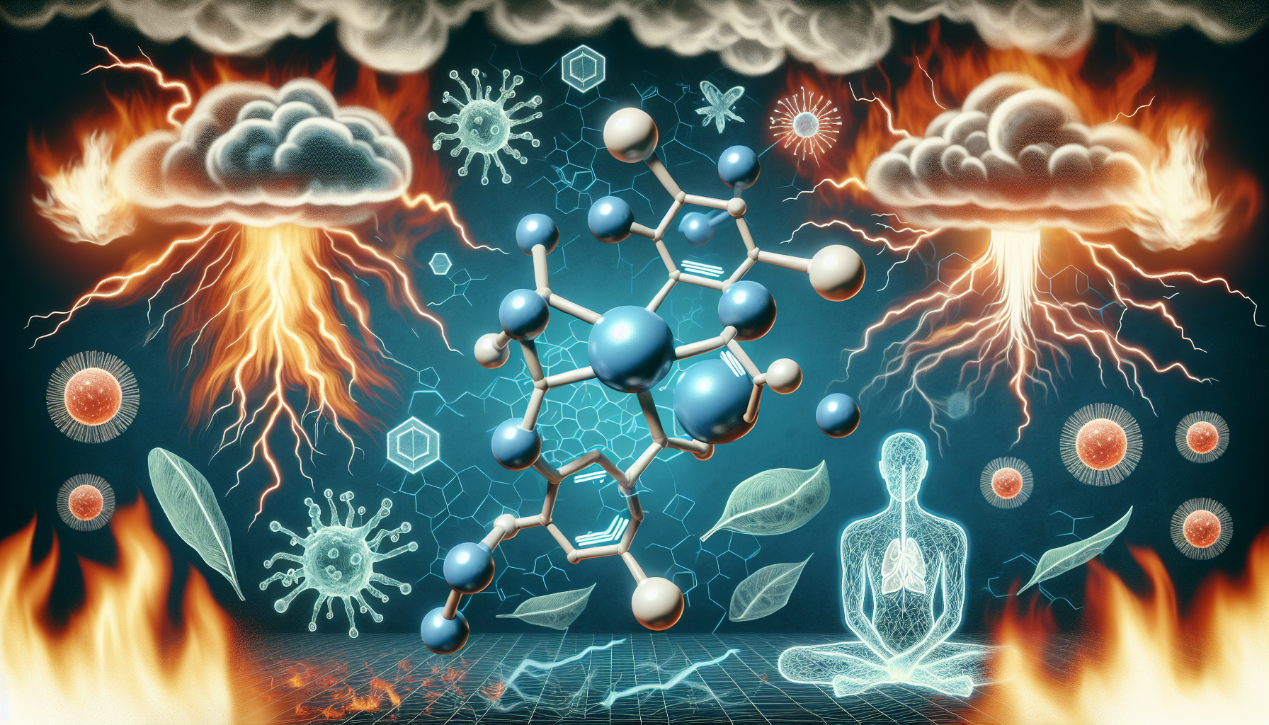 Illustration of anti-inflammatory and antioxidative effects