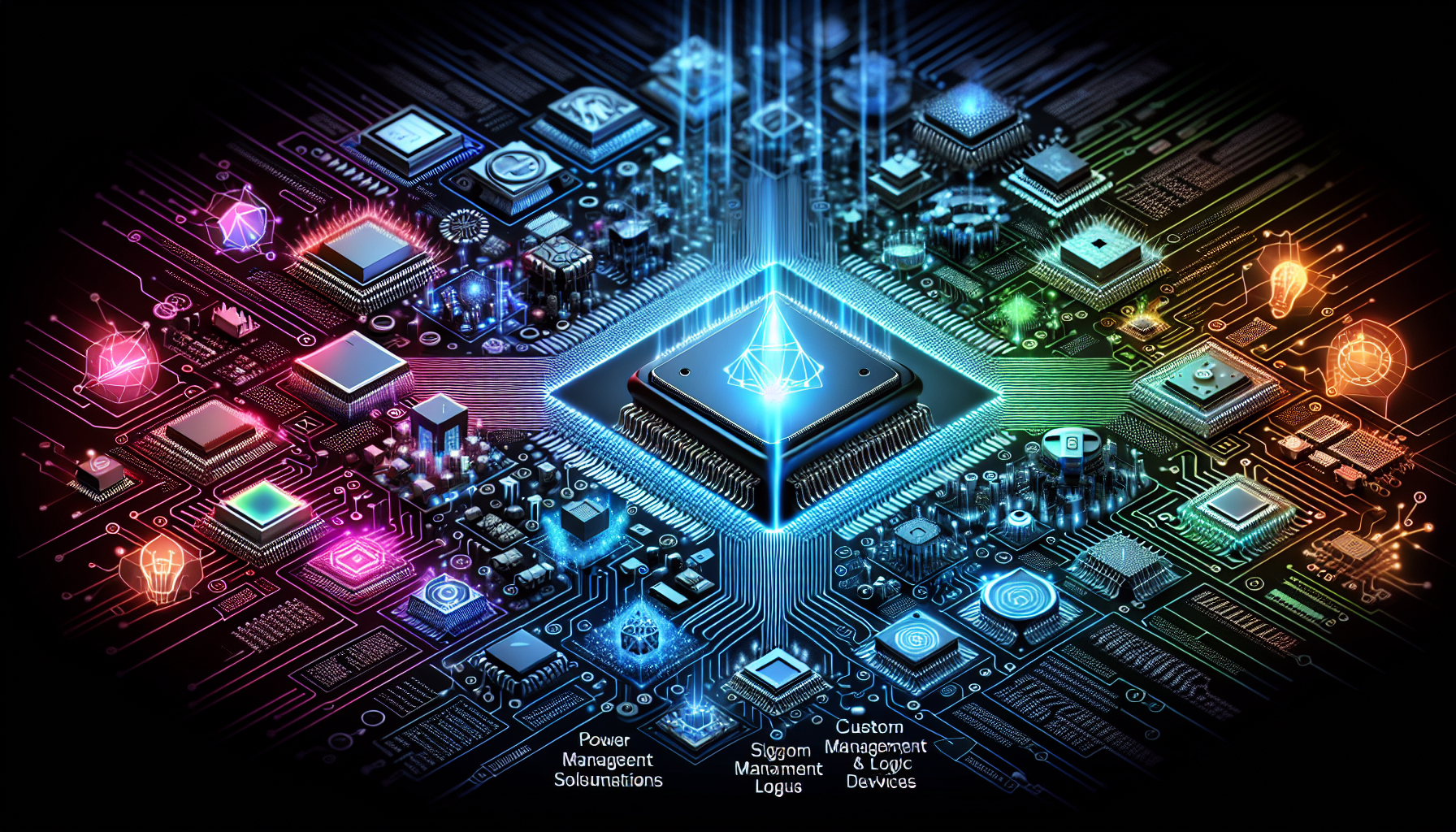 Illustration of various semiconductor products