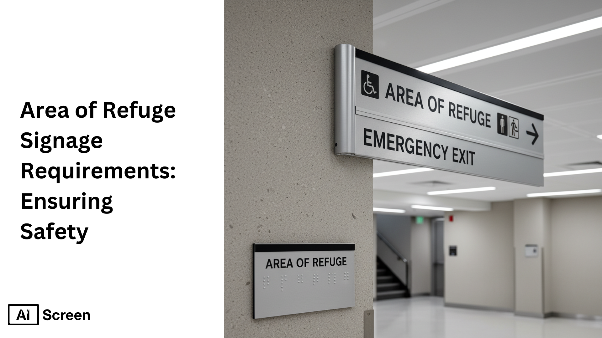 area of refuge sign example