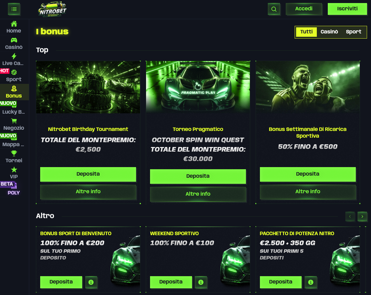 Nitrobet bonus