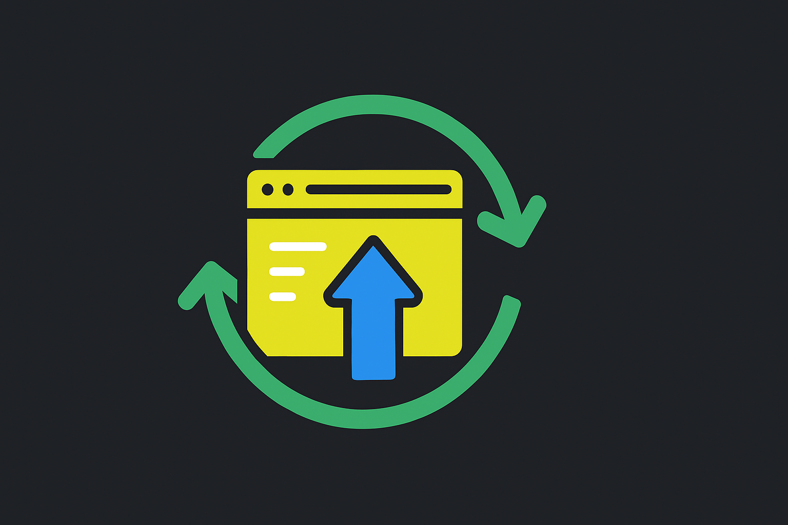 Grafik, die Elemente zeigt, die Core-Updates darstellen sollen