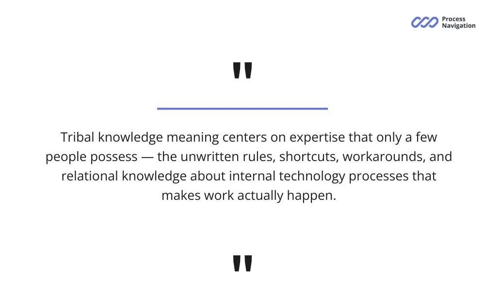 Tribal knowledge definition