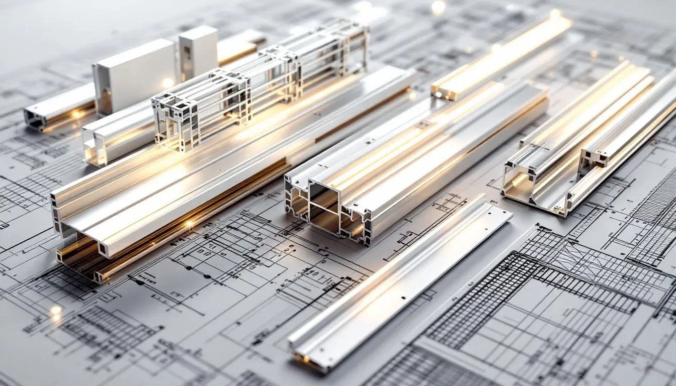 Een modulair ontwerp van aluminium profielen voor verschillende toepassingen.