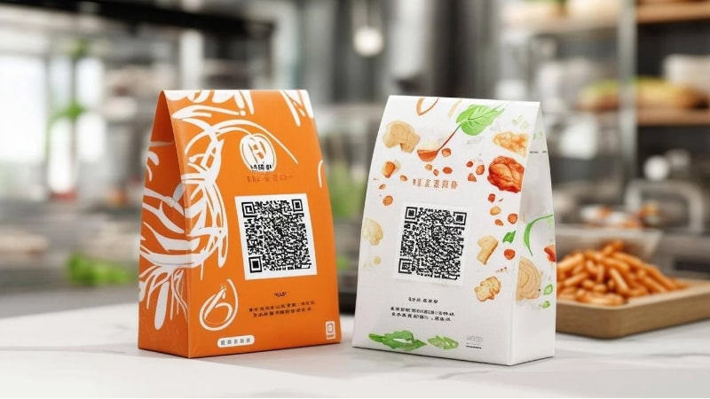 Smart packaging with QR codes 