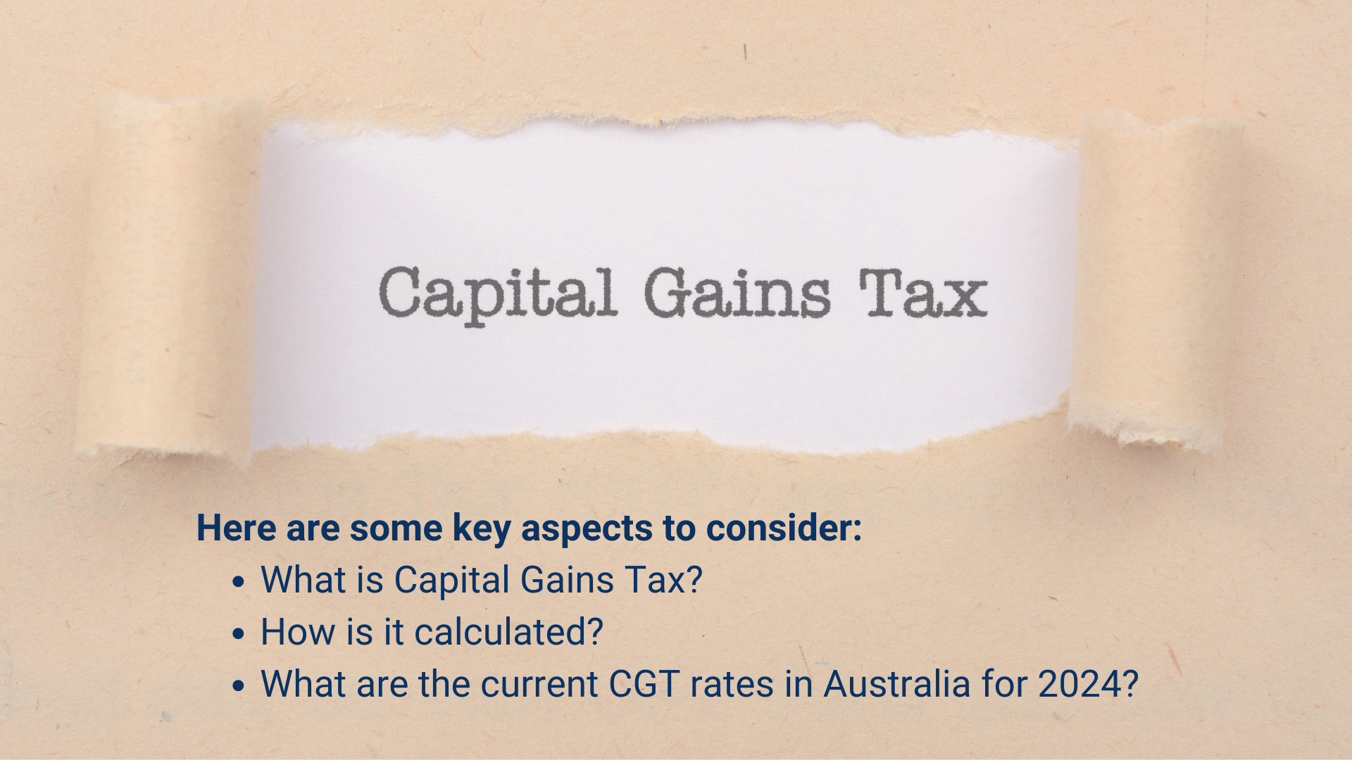 Understanding Capital Gains Tax on Investment Property
