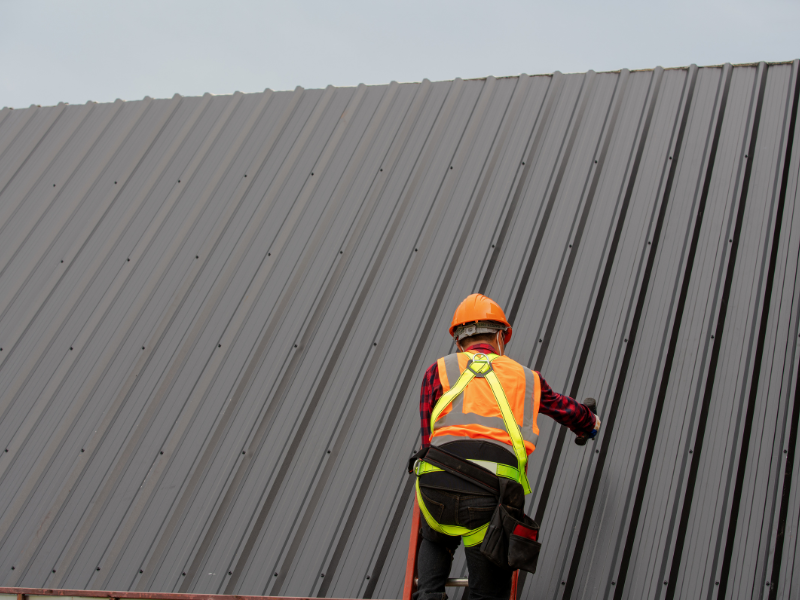 An image showing metal roofing services by Spartan Roofing & Siding.