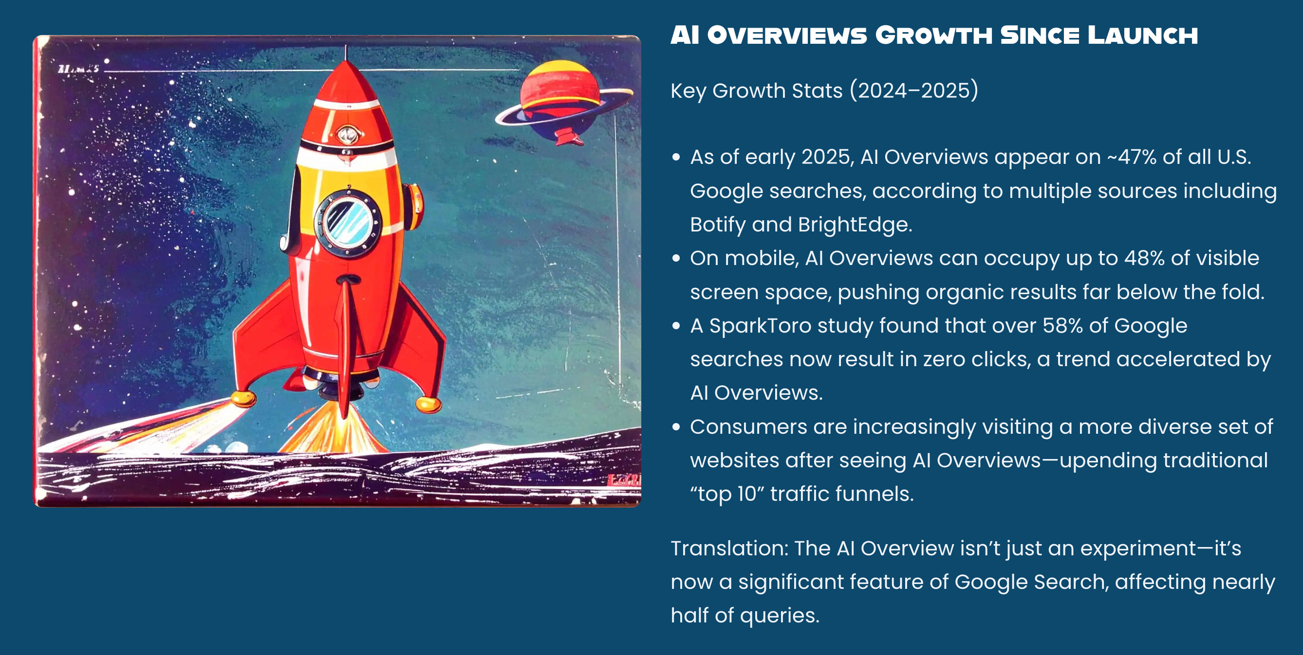 Chart shows the changes in just the past year with addition of AI Overviews. These charts are from our other site https://rambam.com.